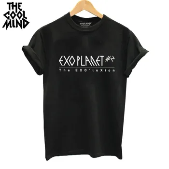 THE COOLMIND Top quality Cotton Fashion exo print loose women tshirt cool funny women's tee shirts tops 2017 new T shirt
THE COOLMIND Top quality Cotton Fashion exo print loose women tshirt cool funny women's tee shirts tops 2017 new T shirt