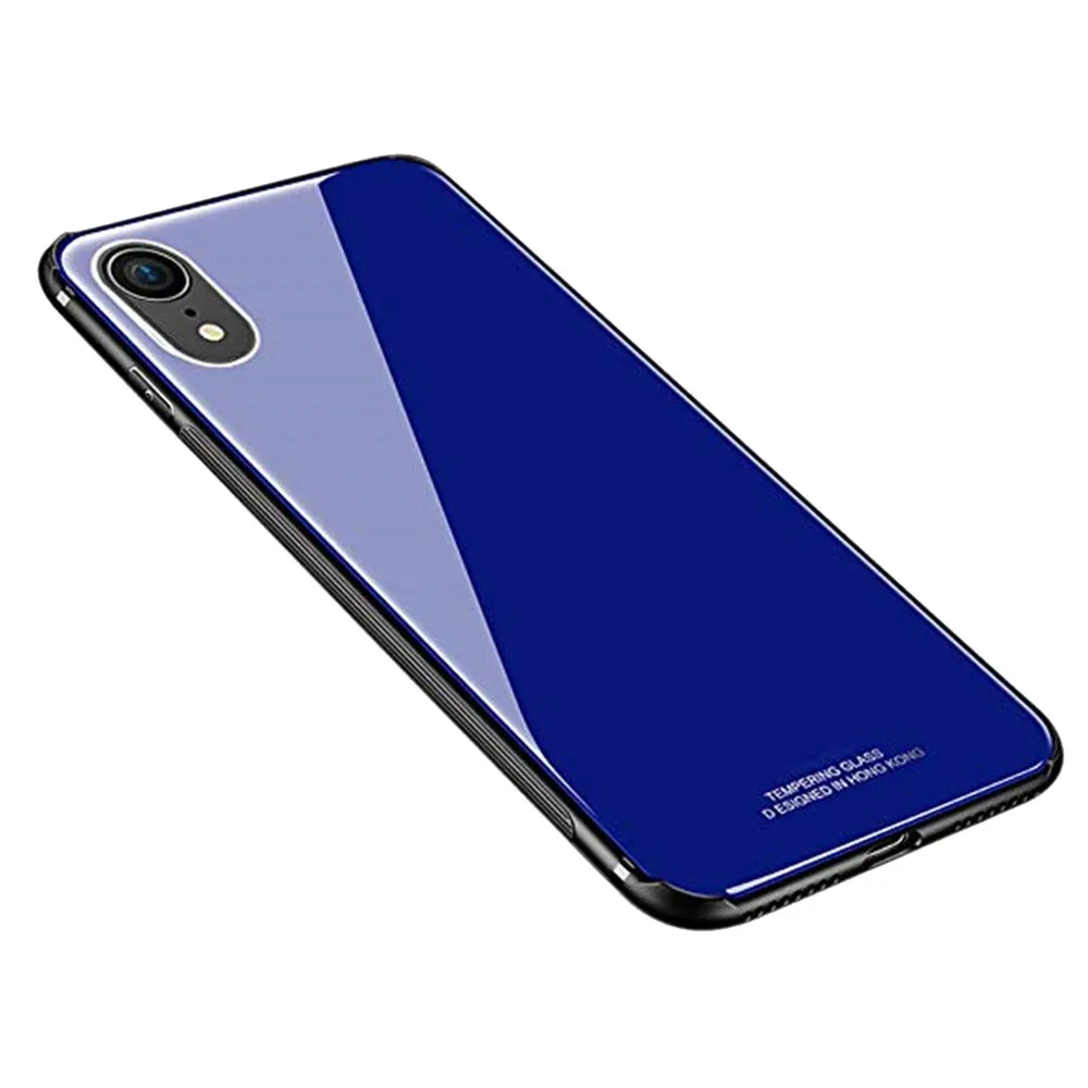 For iPhone XR Super thin Slim 9H anti-scratch Tempered Glass Back TPU Soft Side lightweight Stylish Phone Case Cover 6.1 inch
For iPhone XR Super thin Slim 9H anti-scratch Tempered Glass Back TPU Soft Side lightweight Stylish Phone Case Cover 6.1 inch
