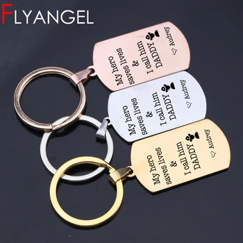 Personalized Name Fashion Key Chain Stamped My Hero Saves Lives I Call Him Daddy High Quality Bag Charm For Best Father Gifts
Personalized Name Fashion Key Chain Stamped My Hero Saves Lives I Call Him Daddy High Quality Bag Charm For Best Father Gifts