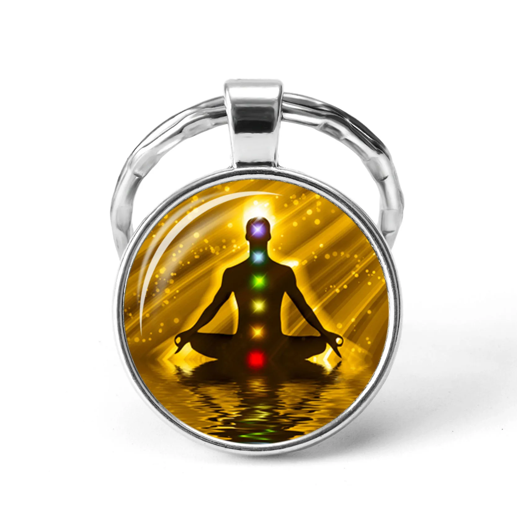 Chakra Reiki Healing Keychain Buddha Yoga Meditation Pendant Key Rings Spiritual Om Symbol Indian Meditation Jewelry Key Chains
Chakra Reiki Healing Keychain Buddha Yoga Meditation Pendant Key Rings Spiritual Om Symbol Indian Meditation Jewelry Key Chains