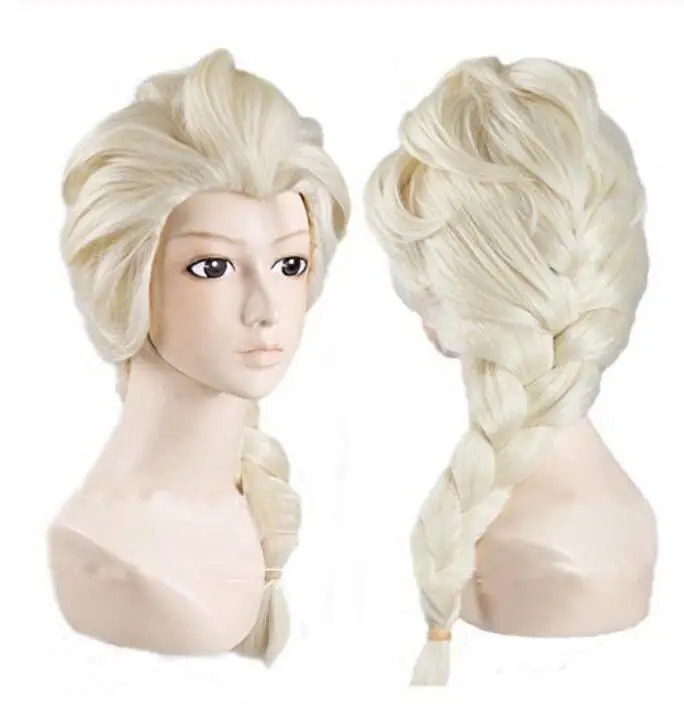Jewelry Wig Frozen Elsa Princess Cosplay wig Long Weaving Braid Light Blonde Wigs Free Shipping
Jewelry Wig Frozen Elsa Princess Cosplay wig Long Weaving Braid Light Blonde Wigs Free Shipping