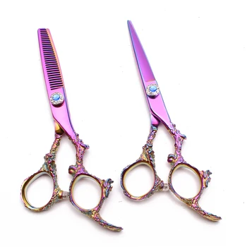 5.5" 16cm 440C Customize Brand Colorful Hairdresser's Scissors Thinning Scissors Cutting Shears Profeaaional Hair Scissors C9005
5.5" 16cm 440C Customize Brand Colorful Hairdresser's Scissors Thinning Scissors Cutting Shears Profeaaional Hair Scissors C9005