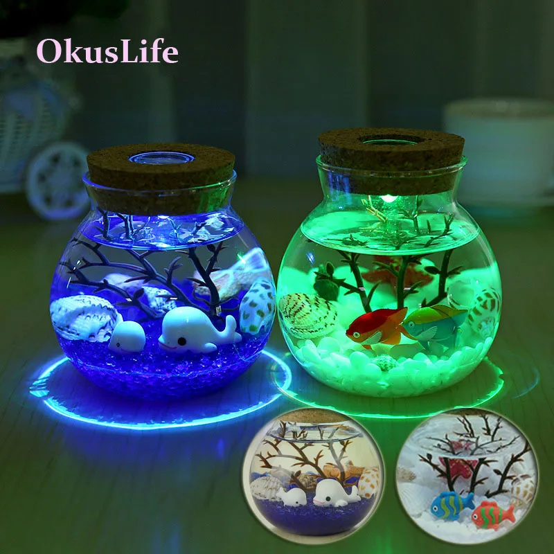 LED Luminous DIY Glass Bottle Sand Creative Gifts Decoration Toys Mini Marine World Handcraft Pot Micro Landscape Transparent
LED Luminous DIY Glass Bottle Sand Creative Gifts Decoration Toys Mini Marine World Handcraft Pot Micro Landscape Transparent