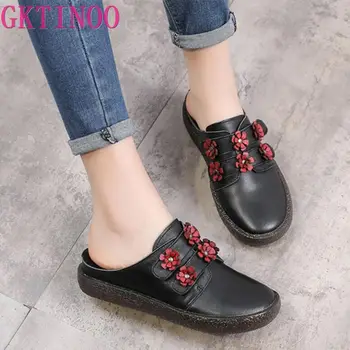 GKTINOO Genuine Leather Shoes Flower Slippers Handmade Slides Flip Flop On The Platform Clogs For Women Woman Slippers Plus Size
GKTINOO Genuine Leather Shoes Flower Slippers Handmade Slides Flip Flop On The Platform Clogs For Women Woman Slippers Plus Size