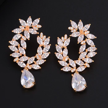 GODKI 39mm Feather Leaf Water Drop Full Cubic Zirconia Engagement Wedding Party Nightclub Statment Earring Dressing Up Jewelry
GODKI 39mm Feather Leaf Water Drop Full Cubic Zirconia Engagement Wedding Party Nightclub Statment Earring Dressing Up Jewelry