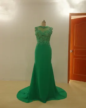 Unique Lace Tops Long Chiffon Mermaid Evening Dress O Neck Floor Length Prom Gowns for Wedding Party Custom Made
Unique Lace Tops Long Chiffon Mermaid Evening Dress O Neck Floor Length Prom Gowns for Wedding Party Custom Made