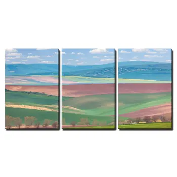 3 Piece Canvas Wall Art - Spring Landscape of Fields in Countryside of Hills - Modern Home Decor Drop shipping
3 Piece Canvas Wall Art - Spring Landscape of Fields in Countryside of Hills - Modern Home Decor Drop shipping