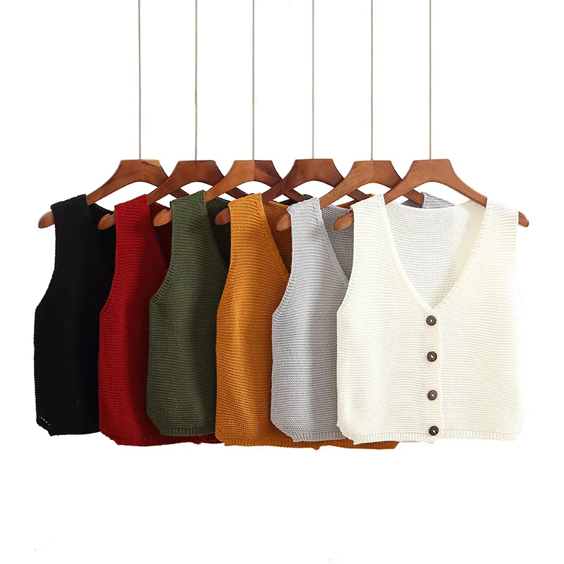 2019 Fashion Short Cardigan Sweater Vest Outerwear Casual Loose Sleeveless Sweaters Thin Female Spring Autumn Solid Knitwear
2019 Fashion Short Cardigan Sweater Vest Outerwear Casual Loose Sleeveless Sweaters Thin Female Spring Autumn Solid Knitwear