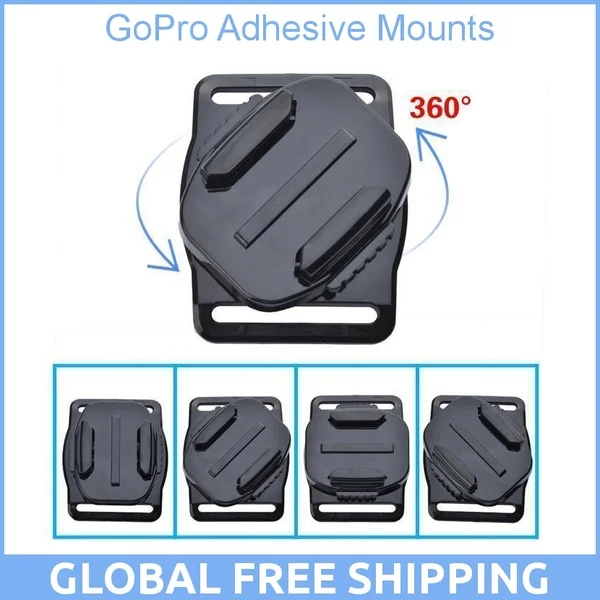 360 Degree Rotatable 2 Pcs Curved & 2Pcs Flat Adhesive Mounts Quick release plate for GoPro Go pro 3+ 3 2 1
360 Degree Rotatable 2 Pcs Curved & 2Pcs Flat Adhesive Mounts Quick release plate for GoPro Go pro 3+ 3 2 1
