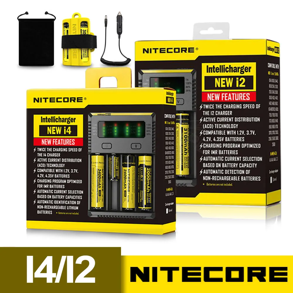 Nitecore New I2 New I4 Digicharger LCD Intelligent Circuitry li-ion for 26650 18650 18350 16340 14500 10440 Car Battery Charger
Nitecore New I2 New I4 Digicharger LCD Intelligent Circuitry li-ion for 26650 18650 18350 16340 14500 10440 Car Battery Charger