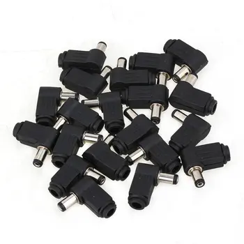 Black and Silver Soldering 5.5 x 2.1mm Male Plug 90 Degree Right Angle L Jack DC Power Tip Connector Adapter Pack of 20
Black and Silver Soldering 5.5 x 2.1mm Male Plug 90 Degree Right Angle L Jack DC Power Tip Connector Adapter Pack of 20