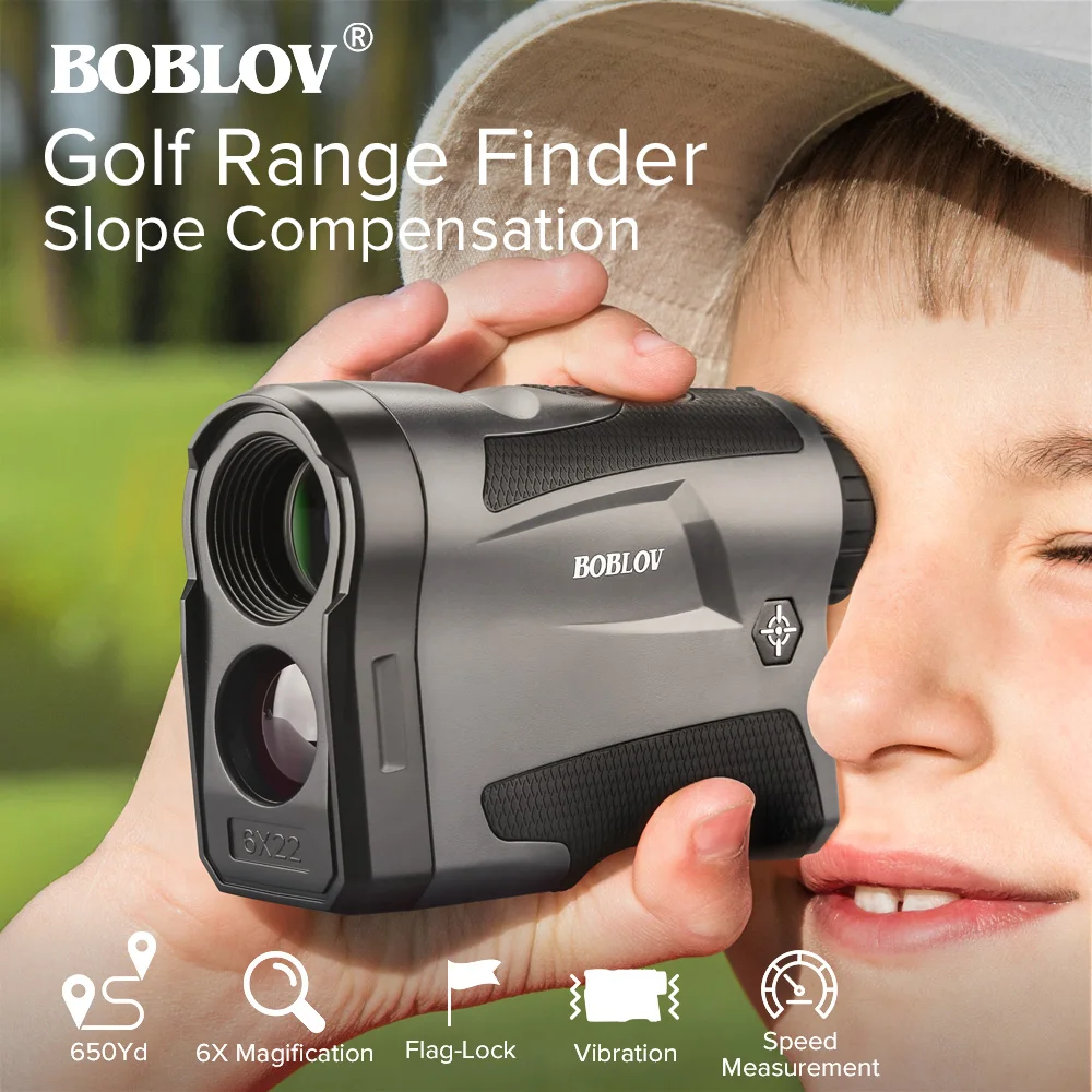 

Boblov Laser Rangefinder 6X Digital Distance Meter Golf Binoculars Measure Angle Slope Trena Laser Digital