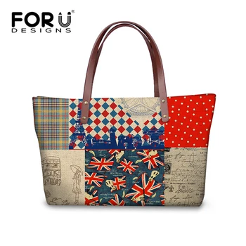 FORUDESIGNS Personalized Women Satchel Bag Printing UK USA Flag Shoulder Handbag Creative Casual Top-handle Bag Large Capacity 
FORUDESIGNS Personalized Women Satchel Bag Printing UK USA Flag Shoulder Handbag Creative Casual Top-handle Bag Large Capacity