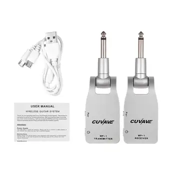 Wireless Guitar Pickup Set Transmitter Receiver 2.4G Built-in Rechargeable Battery 30M Transmission Range for Electric Guitar
Wireless Guitar Pickup Set Transmitter Receiver 2.4G Built-in Rechargeable Battery 30M Transmission Range for Electric Guitar