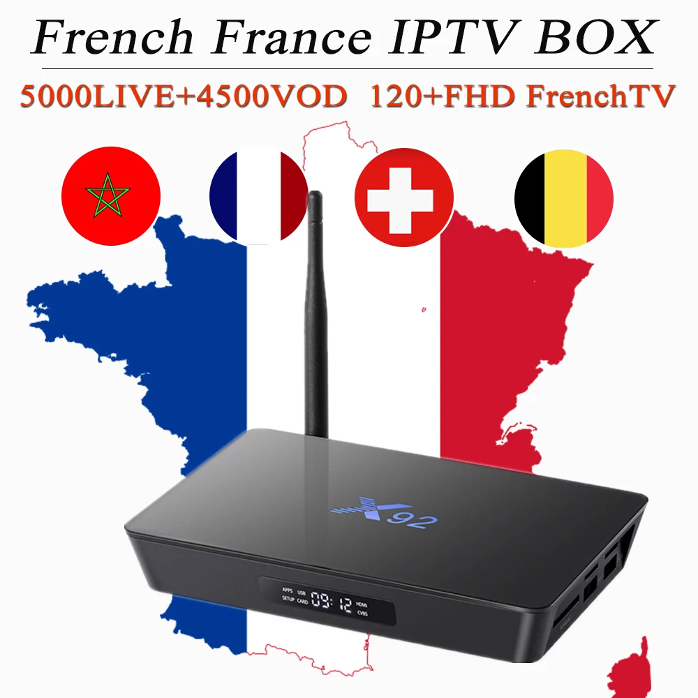 France iptv box x92 android TV box 7000Live&8000VOD 1 year French Spain Portugal Sweden Dutch Germany Adult iptv subscription
France iptv box x92 android TV box 7000Live&8000VOD 1 year French Spain Portugal Sweden Dutch Germany Adult iptv subscription
