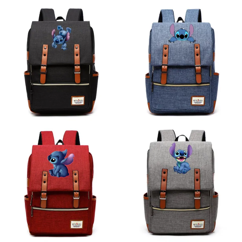 Lilo And Stitch Backpack Canvas School shoulder bag printing stitch preppy style Laptop traveling rucksack for teenagers
Lilo And Stitch Backpack Canvas School shoulder bag printing stitch preppy style Laptop traveling rucksack for teenagers