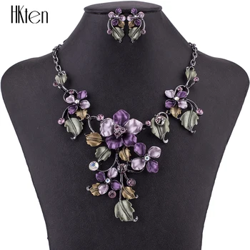 MS1504898 Fashion Jewelry Sets Hight Quality Necklace Sets For Women Purple Flower Lead & Nickle Free Gunmetal Plated
MS1504898 Fashion Jewelry Sets Hight Quality Necklace Sets For Women Purple Flower Lead & Nickle Free Gunmetal Plated