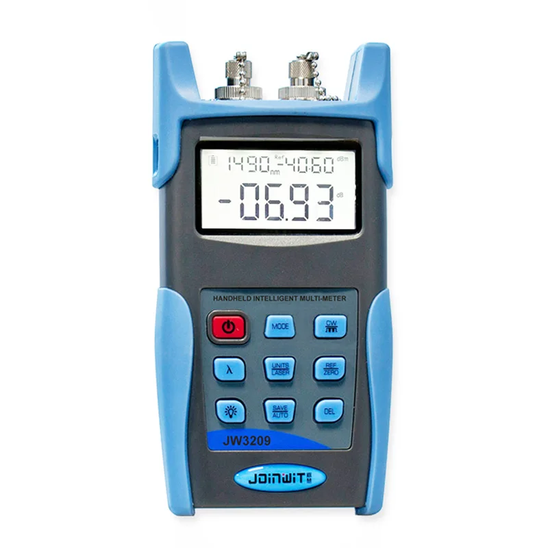 JW3209A Handheld Optical Multimeter -70 ~ +6 dBm Fiber Optic Power Meter with 1310/1550nm Light Source Built In
JW3209A Handheld Optical Multimeter -70 ~ +6 dBm Fiber Optic Power Meter with 1310/1550nm Light Source Built In