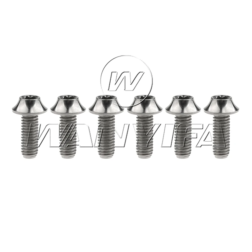 Wanyifa 6pcs Titanium Bolts Screws M6x16mm for Bicycle Brake Bike Fastener 3 Color
Wanyifa 6pcs Titanium Bolts Screws M6x16mm for Bicycle Brake Bike Fastener 3 Color