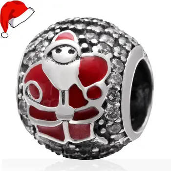 Christmas Santa Claus Charm with Clear Zircon Stone 925 Sterling Silver Bead for European Charm Bracelet Jewelry
Christmas Santa Claus Charm with Clear Zircon Stone 925 Sterling Silver Bead for European Charm Bracelet Jewelry