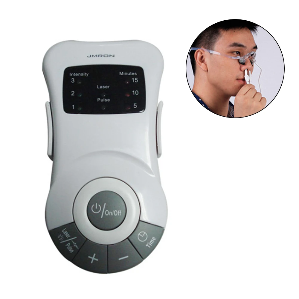 

Nose Massager Rhinitis Sinusitis Cure Therapy Massage Nose Hay fever Low Frequency Pulse Laser Nasal Medical Machine Health Care