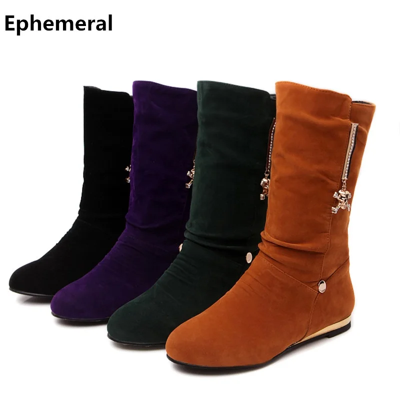 Ladies rhinestone shoes mid-calf snow boots low heel 1.5cm round toe bottine femme winter add fur botas mujer plus size 42 43-34
Ladies rhinestone shoes mid-calf snow boots low heel 1.5cm round toe bottine femme winter add fur botas mujer plus size 42 43-34