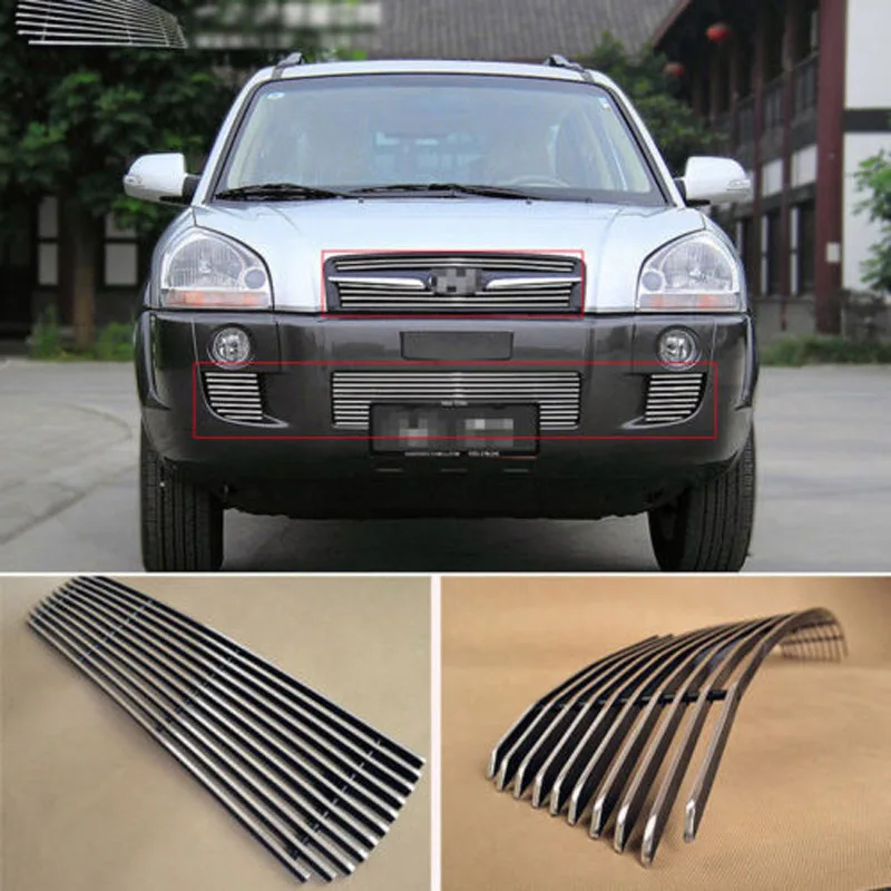 Решетки для бампера из сплава алюминия Hyundai Tucson 2009|bumper grille|mesh bumpermesh grille |