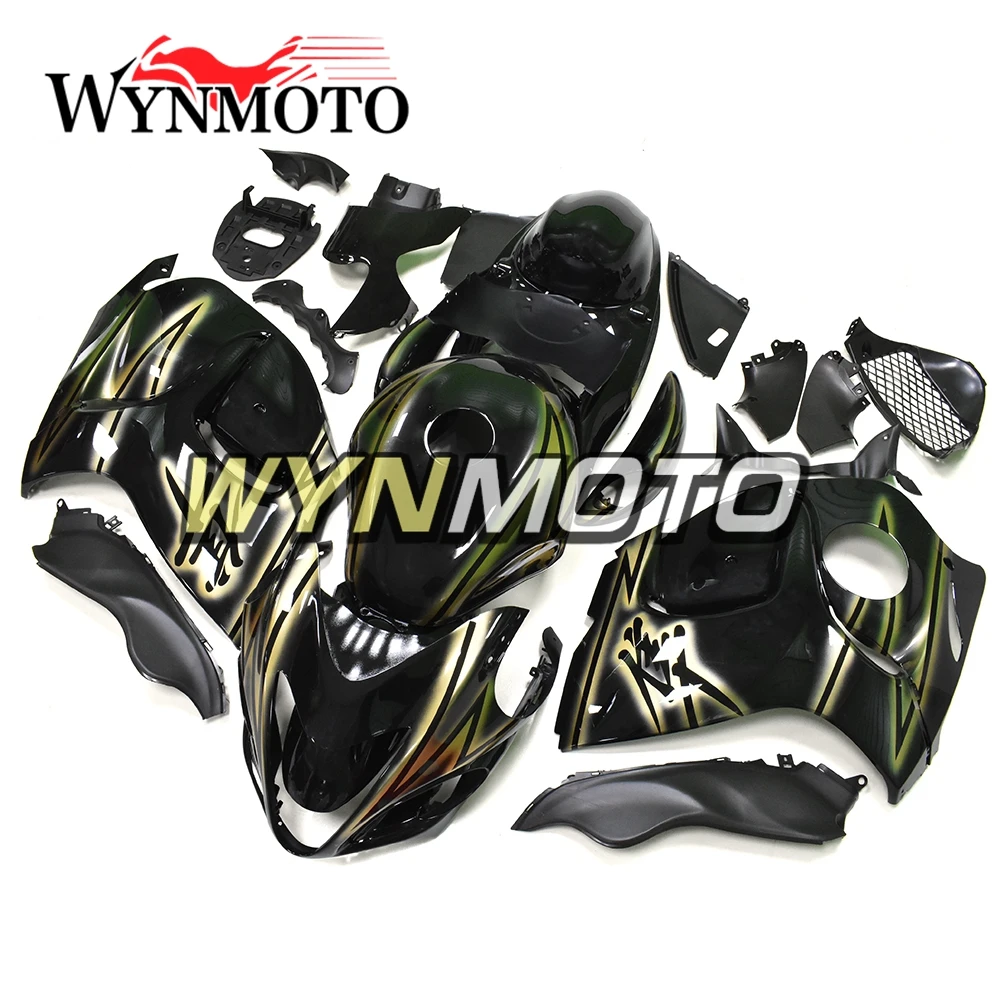 Полный ABS пластик ВПРЫСКА Черный Зеленый наборы тела для Suzuki GSXR1300 Hayabusa 2008-2016 кузов