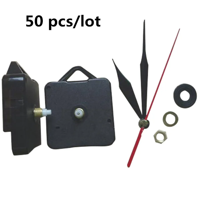 50pcs/lot wholesale Quartz Wall Clock Movement Clock Parts And Accessories Mechanism DIY Repair Parts Black Hands with hook
50pcs/lot wholesale Quartz Wall Clock Movement Clock Parts And Accessories Mechanism DIY Repair Parts Black Hands with hook