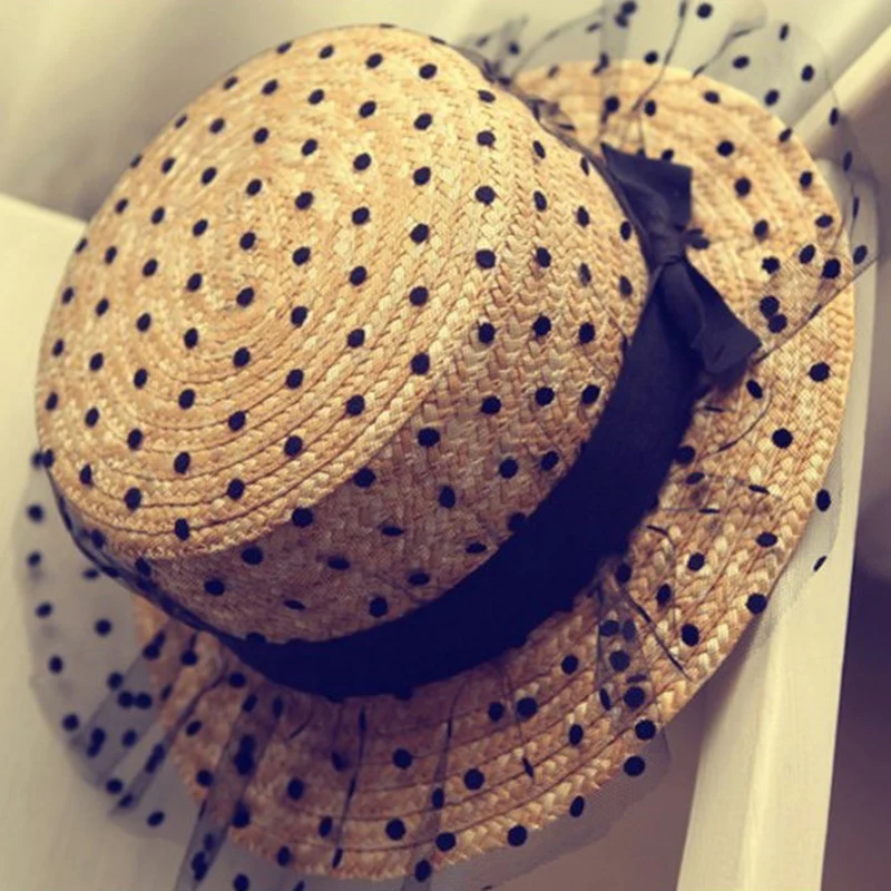 New Lace Sun Hat For Women Retro Fashion Straw Hats Gauze Wrapped Female Summer Beach Cap L1
New Lace Sun Hat For Women Retro Fashion Straw Hats Gauze Wrapped Female Summer Beach Cap L1