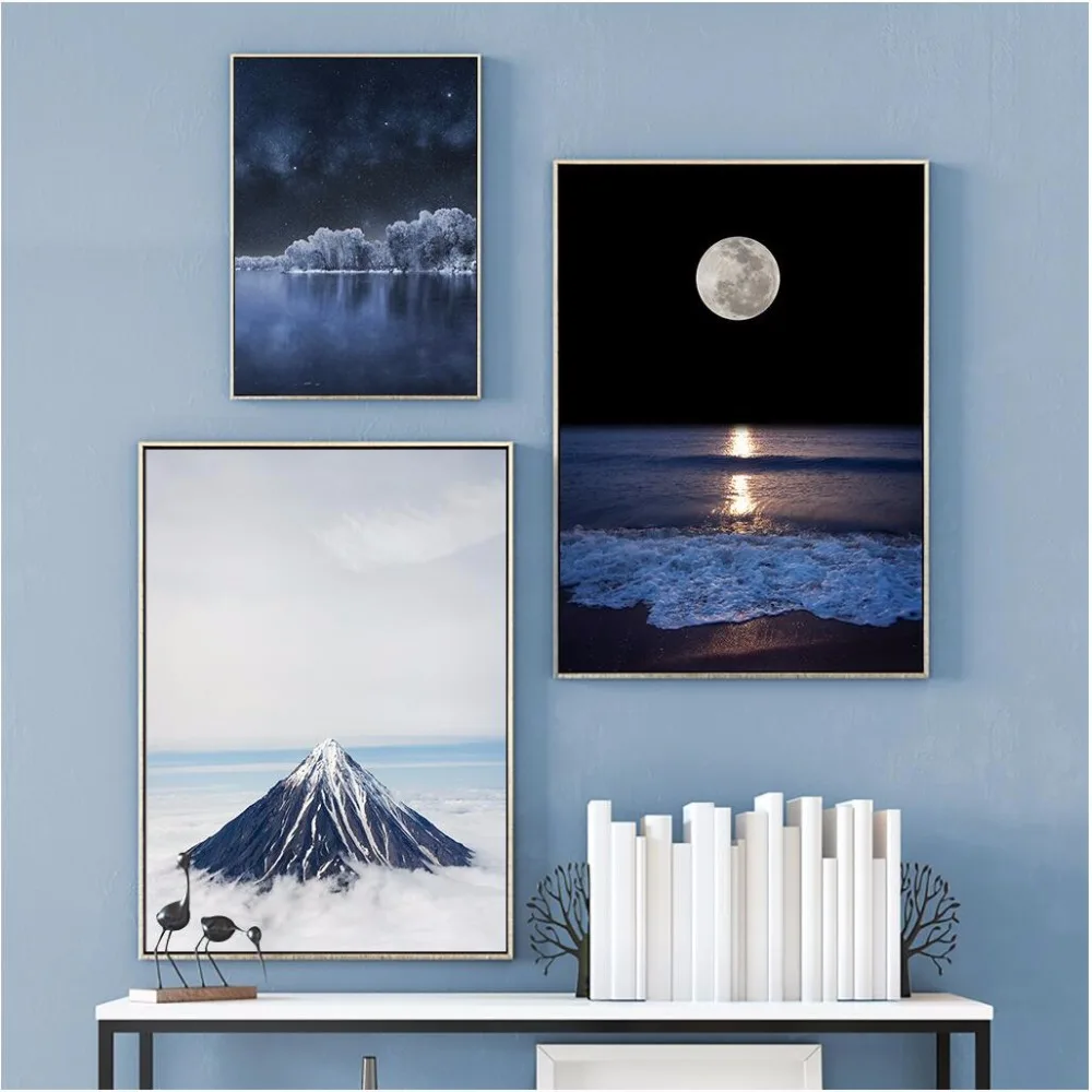 Modern Home Decoration Sea and Moon Canvas Painting Iceland Oil Painting Nordic Wall Pictures For Living Room Posters and Prints
Modern Home Decoration Sea and Moon Canvas Painting Iceland Oil Painting Nordic Wall Pictures For Living Room Posters and Prints