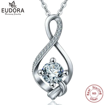 EUDORA Unique 925 Sterling Silver AAA CZ Pendant Necklace Fashion Celtics Knot Jewelry For Women girlfriend Birthday Gift D178
EUDORA Unique 925 Sterling Silver AAA CZ Pendant Necklace Fashion Celtics Knot Jewelry For Women girlfriend Birthday Gift D178