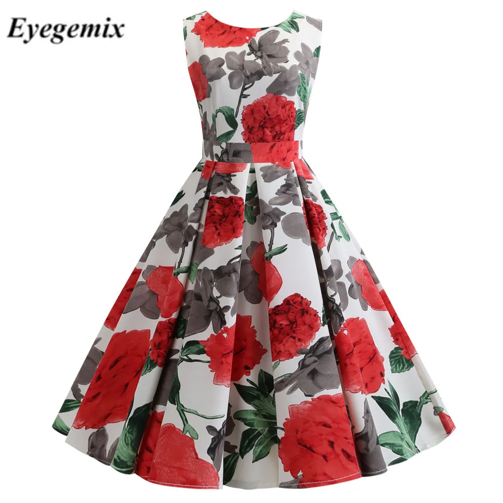 Plus Size Summer Dress Women Vintage Rockabilly Dresses Jurken Floral 50s 60s Retro Big Swing Pinup Party Dress Gift Vestidos
Plus Size Summer Dress Women Vintage Rockabilly Dresses Jurken Floral 50s 60s Retro Big Swing Pinup Party Dress Gift Vestidos