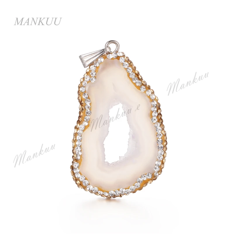 Модные druzy drusy кулон DIY ювелирных Шарм Подвеска для Цепочки и ожерелья