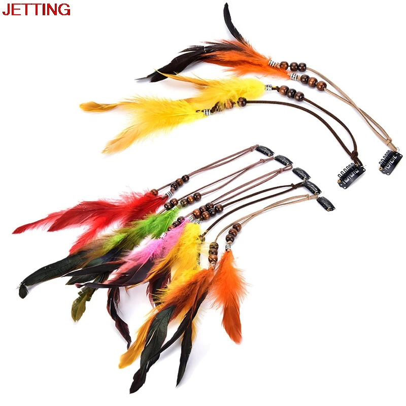 JETTING-2017 New Headdress Ornaments Clip Feathers Indian Feather Hair Tassel Hair Piece
JETTING-2017 New Headdress Ornaments Clip Feathers Indian Feather Hair Tassel Hair Piece