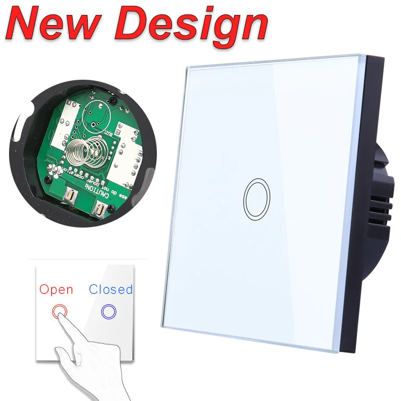 1 Gang Wireless touch switch 220v wall Light Switch,86 Type EU Standard wireless smart home switch White/Black/Gold Vhome
1 Gang Wireless touch switch 220v wall Light Switch,86 Type EU Standard wireless smart home switch White/Black/Gold Vhome