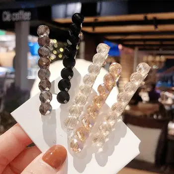 1Pcs Fashion Solid Color Crystal Rhinestones Beads Hair Clips Women Barrettes Hairpins Metal Champagne Crystal Hair Accessories
1Pcs Fashion Solid Color Crystal Rhinestones Beads Hair Clips Women Barrettes Hairpins Metal Champagne Crystal Hair Accessories