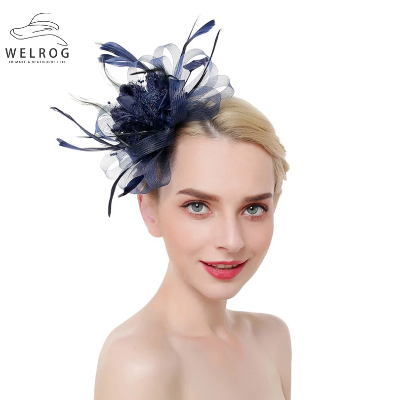 WELROG 2019 Fascinators Feather Hairpins For Ladies Women Hair Accessories Tea Party Cocktail Solid Color Mesh Flower Hair Clips
WELROG 2019 Fascinators Feather Hairpins For Ladies Women Hair Accessories Tea Party Cocktail Solid Color Mesh Flower Hair Clips
