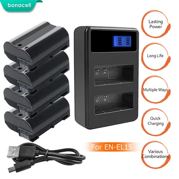 bonacell for Nikon EN-EL15 EN EL15 2000mAh Batteries LCD Dual Charger DSLR D600 D610 D800 D800E D810 D7000 D7100 D7200 V1 L30
bonacell for Nikon EN-EL15 EN EL15 2000mAh Batteries LCD Dual Charger DSLR D600 D610 D800 D800E D810 D7000 D7100 D7200 V1 L30