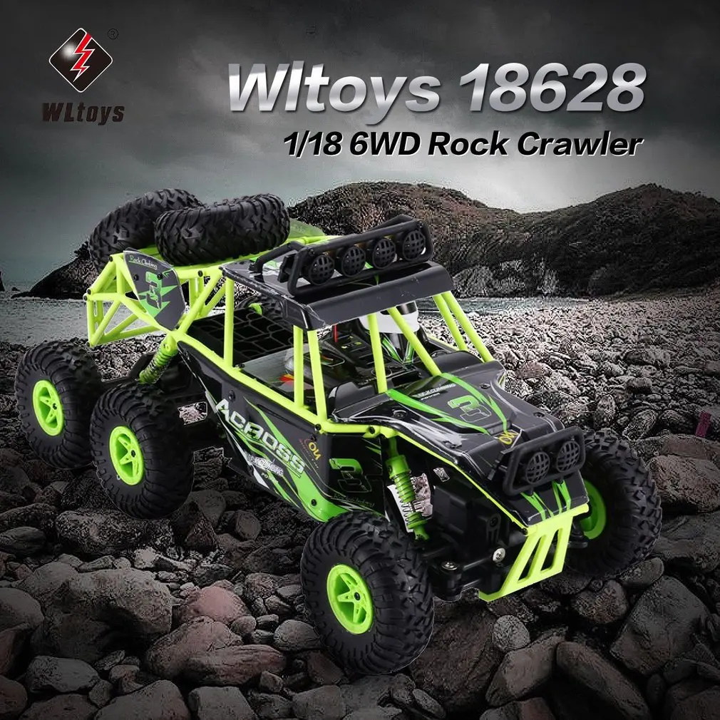Original Wltoys 18628 1/18 2.4G 6WD Rock Climbing Crawler RC car Desert Truck Off-Road Buggy Vehicle with LED Light RTR HOT!
Original Wltoys 18628 1/18 2.4G 6WD Rock Climbing Crawler RC car Desert Truck Off-Road Buggy Vehicle with LED Light RTR HOT!