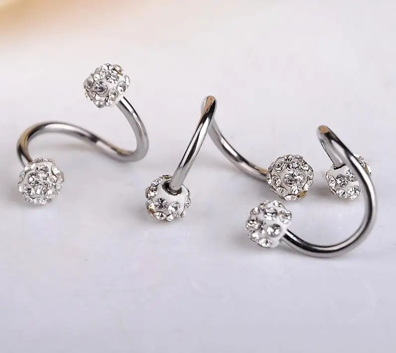The road to happiness Store】1PC Stainless Steel Ear Piercing