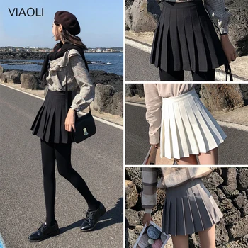 2019 Women Summer Solid Black Suit Fabric Pleated Skirt School Patterns Preppy Sweet Style Skirt Large Size S-2XL korean skirt
2019 Women Summer Solid Black Suit Fabric Pleated Skirt School Patterns Preppy Sweet Style Skirt Large Size S-2XL korean skirt