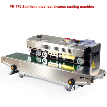 Stainless steel case FR-770 Automatic Heat Plastic Bag Foil Bag Band Sealer Machine Sealing Machine snack seed bags packager
Stainless steel case FR-770 Automatic Heat Plastic Bag Foil Bag Band Sealer Machine Sealing Machine snack seed bags packager