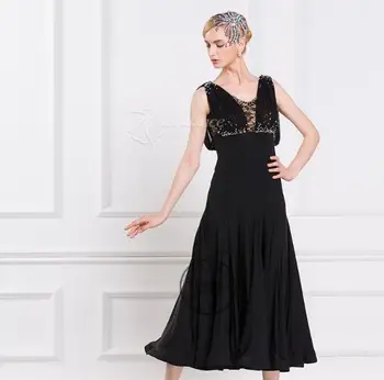 customize black sleeveless competition Fox trot Waltz tango practice ballroom dance dress social dance dress M-1648
customize black sleeveless competition Fox trot Waltz tango practice ballroom dance dress social dance dress M-1648