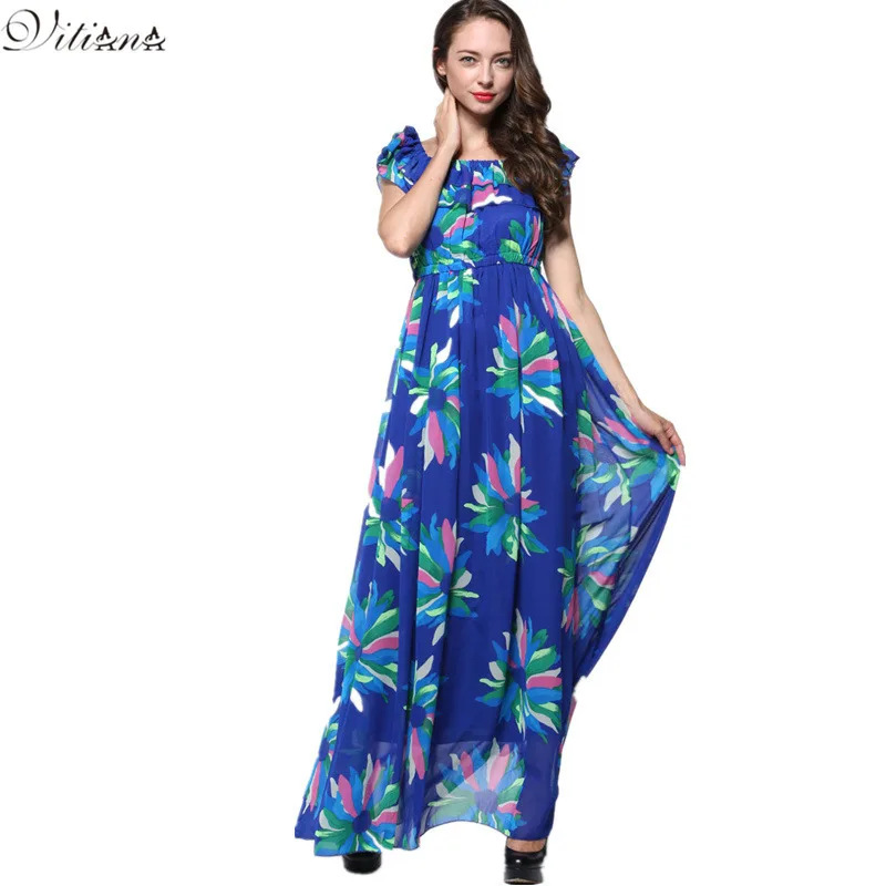 2017 Womens Summer Elegant Beach Chiffon Clothing Ladies Bohemian Print Maxi Long Dress Plus Size 5XL 6XL Vestidos 3053
2017 Womens Summer Elegant Beach Chiffon Clothing Ladies Bohemian Print Maxi Long Dress Plus Size 5XL 6XL Vestidos 3053