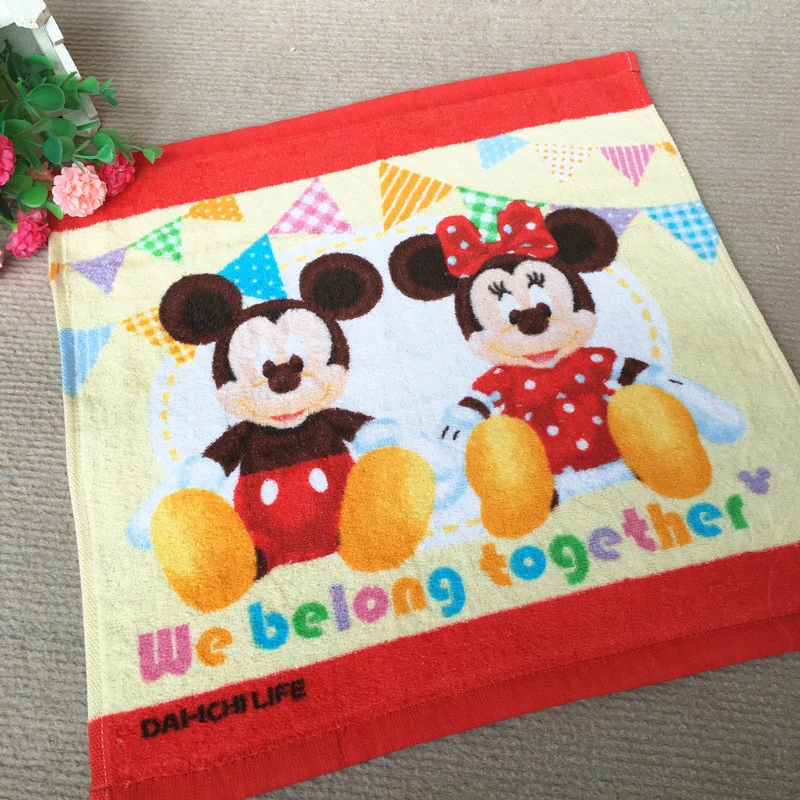 Disney cotton towel cartoon Mickey cute soft absorbent adult child boy girl baby face towel square handkerchief gift 35x35cm
Disney cotton towel cartoon Mickey cute soft absorbent adult child boy girl baby face towel square handkerchief gift 35x35cm