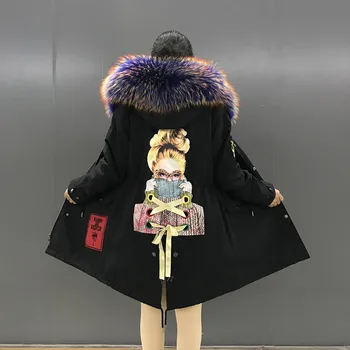 Female real mink fur liner coat hooded with racccoon fur collar detachable medium long ribbon parka long sleeve fur outerwear
Female real mink fur liner coat hooded with racccoon fur collar detachable medium long ribbon parka long sleeve fur outerwear