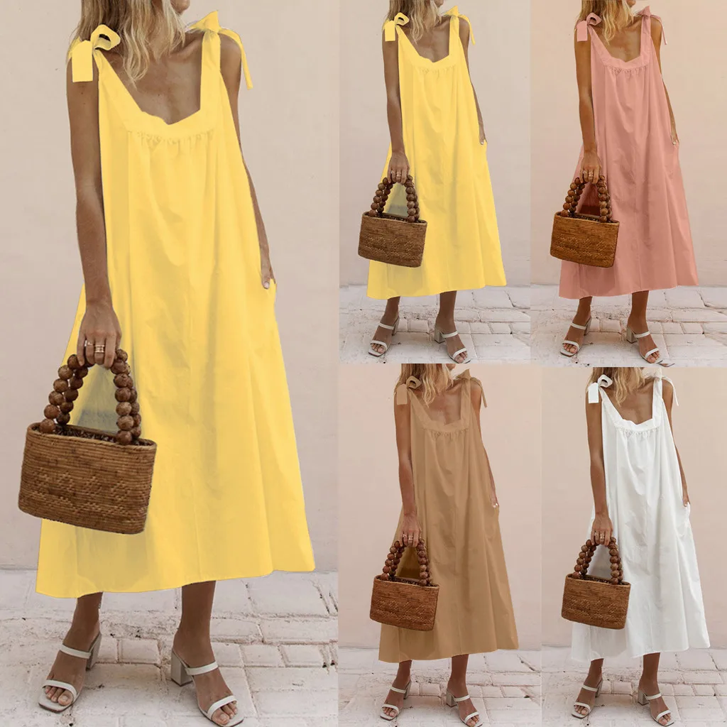 feitong 2019 New Arrival!! Fashion Women Simple Comfortable Cute Strappy Bandage Solid Pocket Cotton Linen Casual Dress Vestidos
feitong 2019 New Arrival!! Fashion Women Simple Comfortable Cute Strappy Bandage Solid Pocket Cotton Linen Casual Dress Vestidos