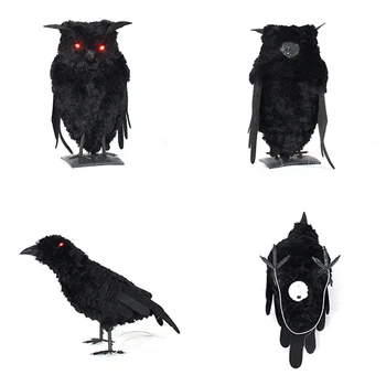 Halloween Party Funny toy Artificial Animal Props for Decoration with Luminous Eyes
Halloween Party Funny toy Artificial Animal Props for Decoration with Luminous Eyes
