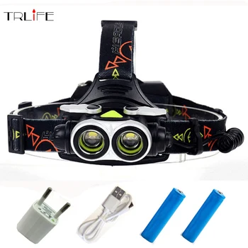 2* T6 LED Headlight zoom LED Headlamp USB Rechargeable Lantern Head Lamp Light Flashlight Torch For 18650
2* T6 LED Headlight zoom LED Headlamp USB Rechargeable Lantern Head Lamp Light Flashlight Torch For 18650